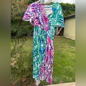 Prabal Gurung Multicolor Tie-Dye Dress